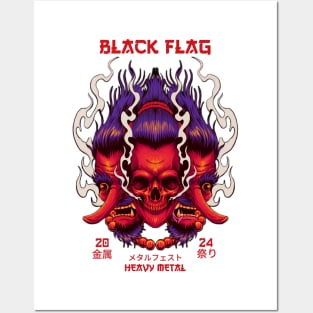 black flag Posters and Art